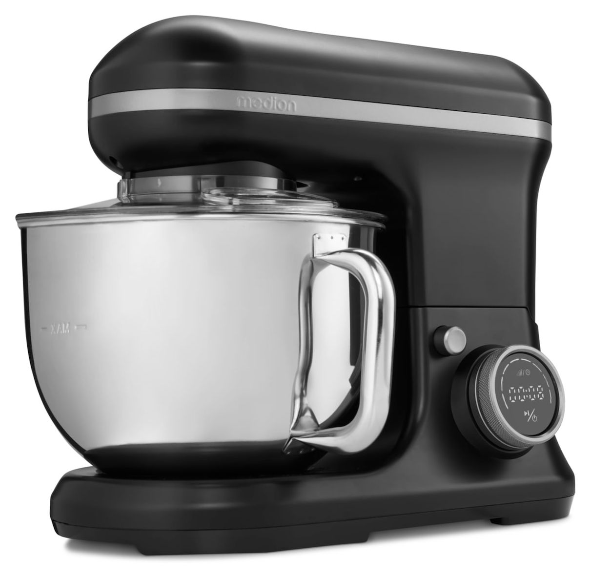 MD18420 1200 W Küchenmaschine 5 l  (Edelstahl/Schwarz) 