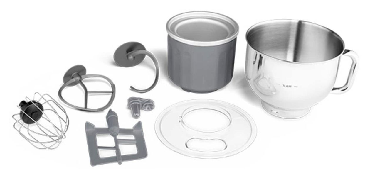 MD18420 1200 W Küchenmaschine 5 l  (Anthrazit/Edelstahl) 