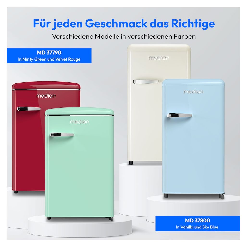 MD37790 108 l / 95 l Kühlschrank freistehend EEK: D 110 kWh Jahr  (Türkis) 
