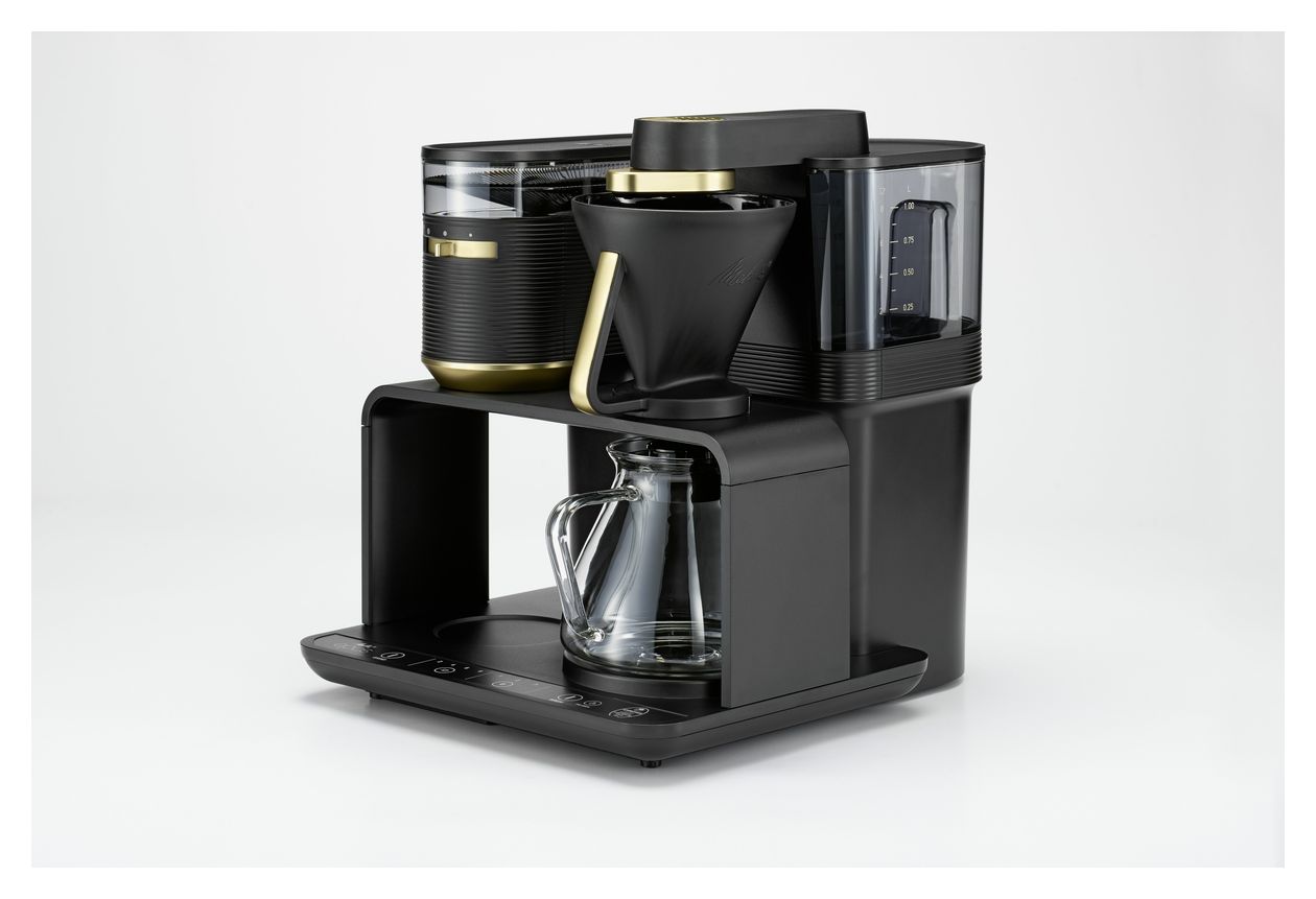 1024-04 Epos 8 Tassen Filterkaffeemaschine 1,0 l  (Schwarz, Gold) 