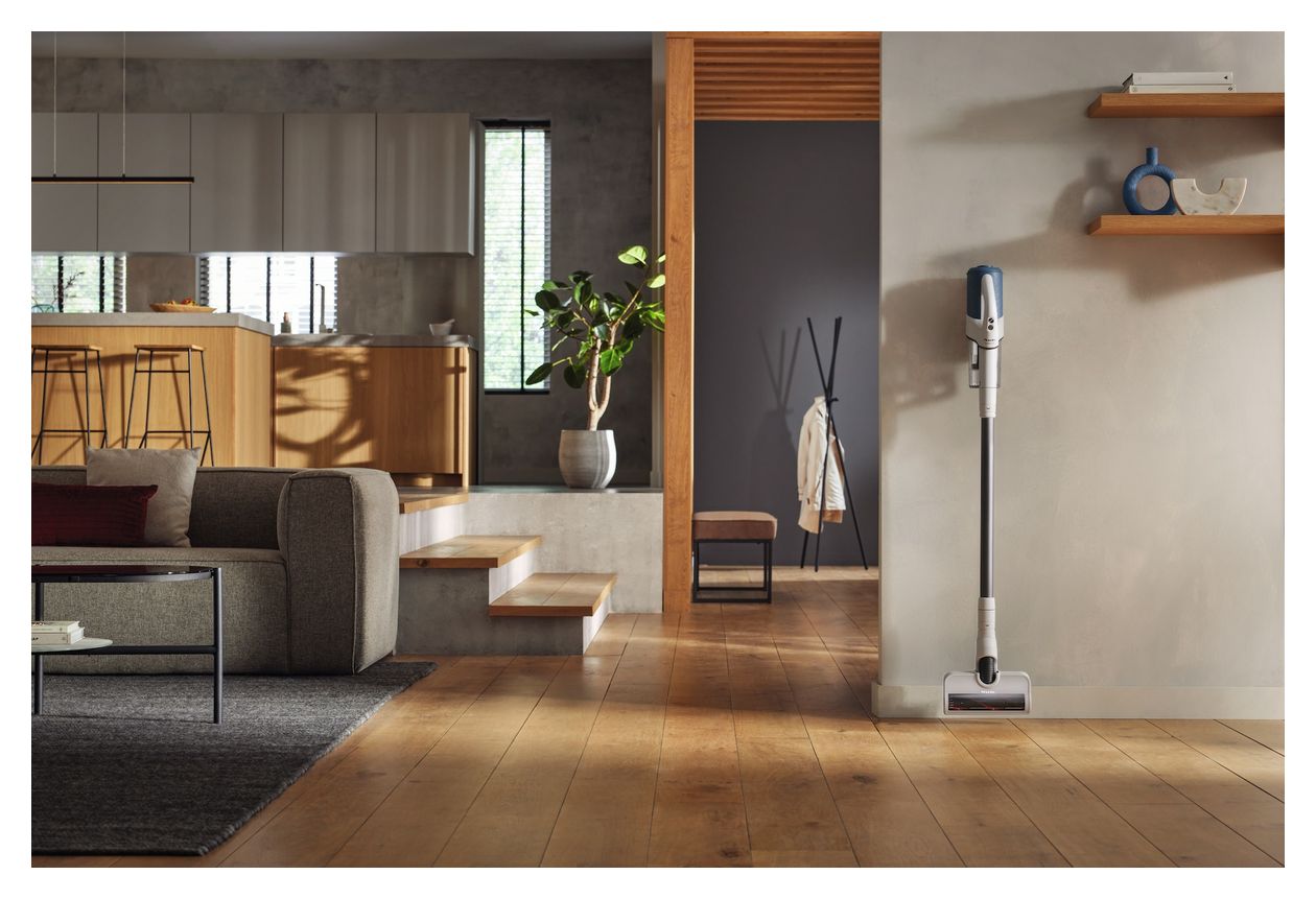 Duoflex HX1 Handstaubsauger Beutellos bis 55 min Laufzeit Hygienefilter  (Blau, Weiß) 