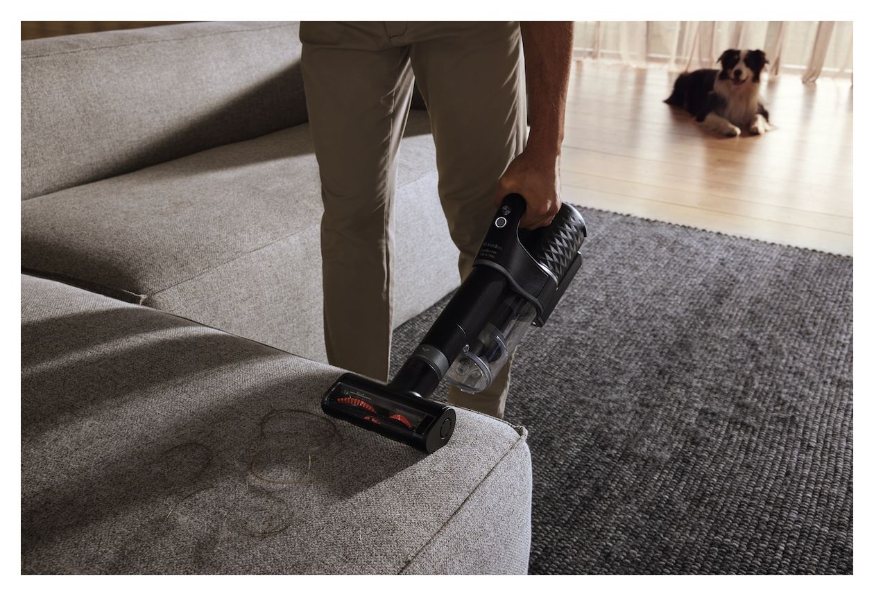 Duoflex HX1 Total Care Handstaubsauger Beutellos bis 55 min Laufzeit Hygienefilter  (Schwarz, Pink) 