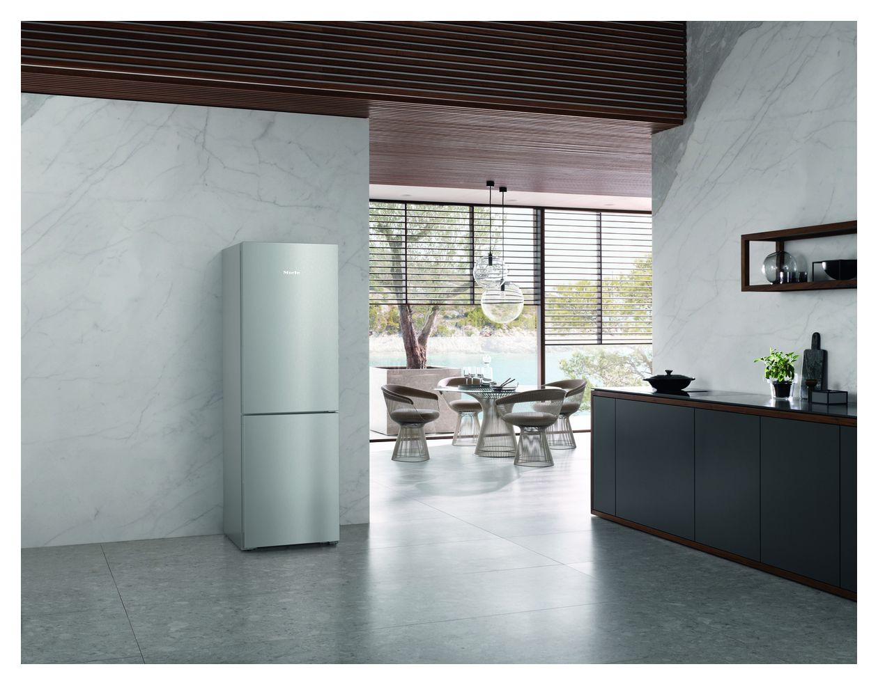 KFN4375BD 227 l / 103 l Kühl-Gefrierkombi freistehend NoFrost 127,75 kWh Jahr  (Edelstahl) 
