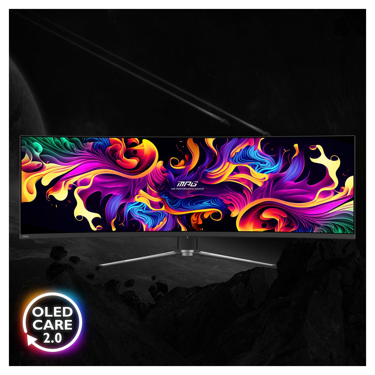 MPG 491CQPDE QD-OLED Quad HD Monitor 124,5 cm (49 Zoll) 32:9 0,03 ms 250 cd/m²  (Schwarz) 
