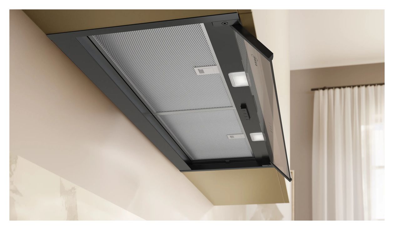 D95XCC2S0 Abluft/Umluft Dunstabzugshaube/Esse Einbau 90 cm (Schwarz) 