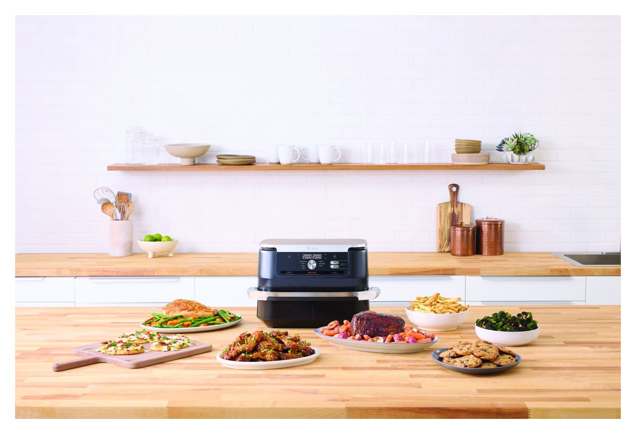 AF500EU Doppel Heißluftfritteuse 10,4 l 2470 W  (Schwarz, Edelstahl) 