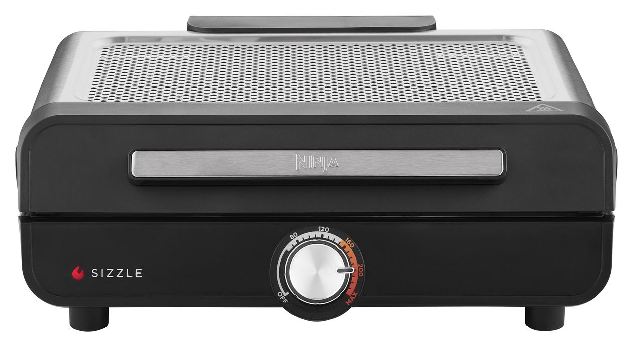 GR101EU Sizzle Grillplatte + Plancha 1 Zone(n) 1450 W mit 233 x 355 mm Fläche  (Schwarz) 