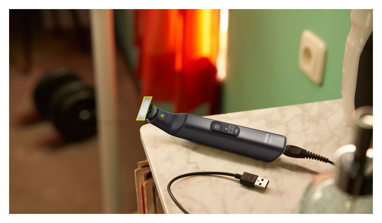 OneBlade Pro 360 QP6652/61 Face + Body Nass&Trocken Rasierer Lithium-Ion (Li-Ion) 120 min 
