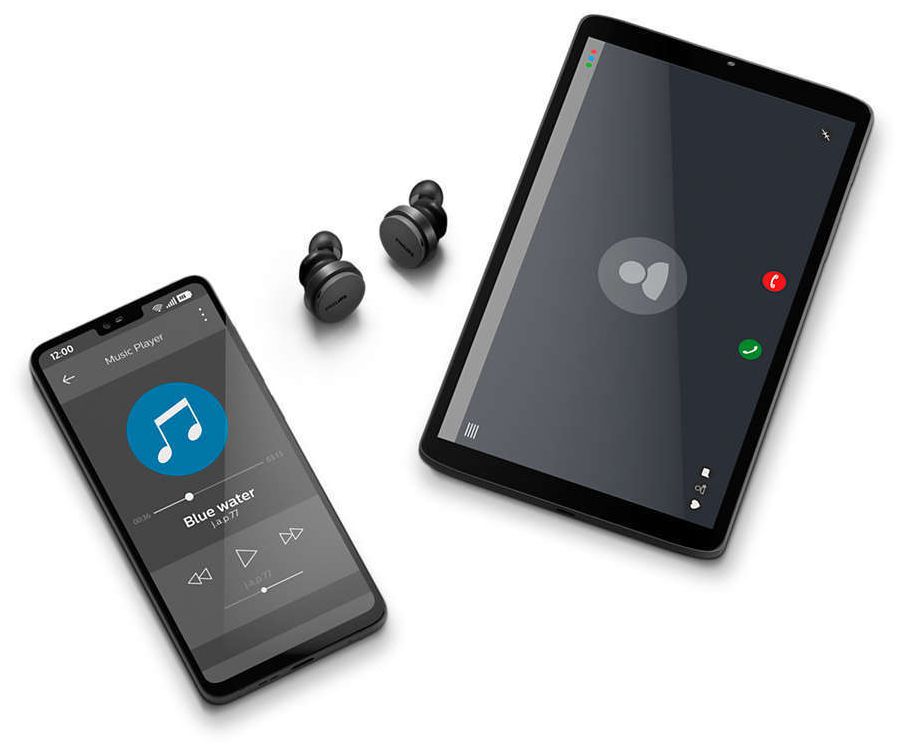 TAT8506BK/00 In-Ear Bluetooth Kopfhörer Kabellos TWS 27 h Laufzeit IPX4 (Schwarz) 