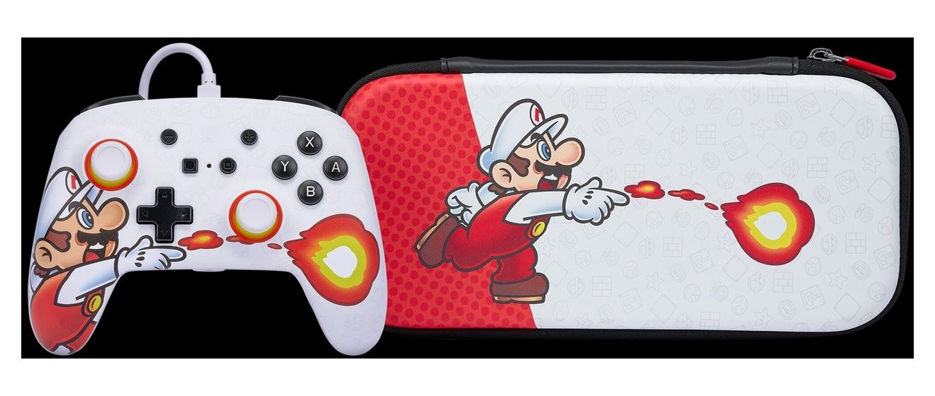 Slim Case Gaming-Controllergehäuse Nintendo Switch  (Rot, Weiß) 