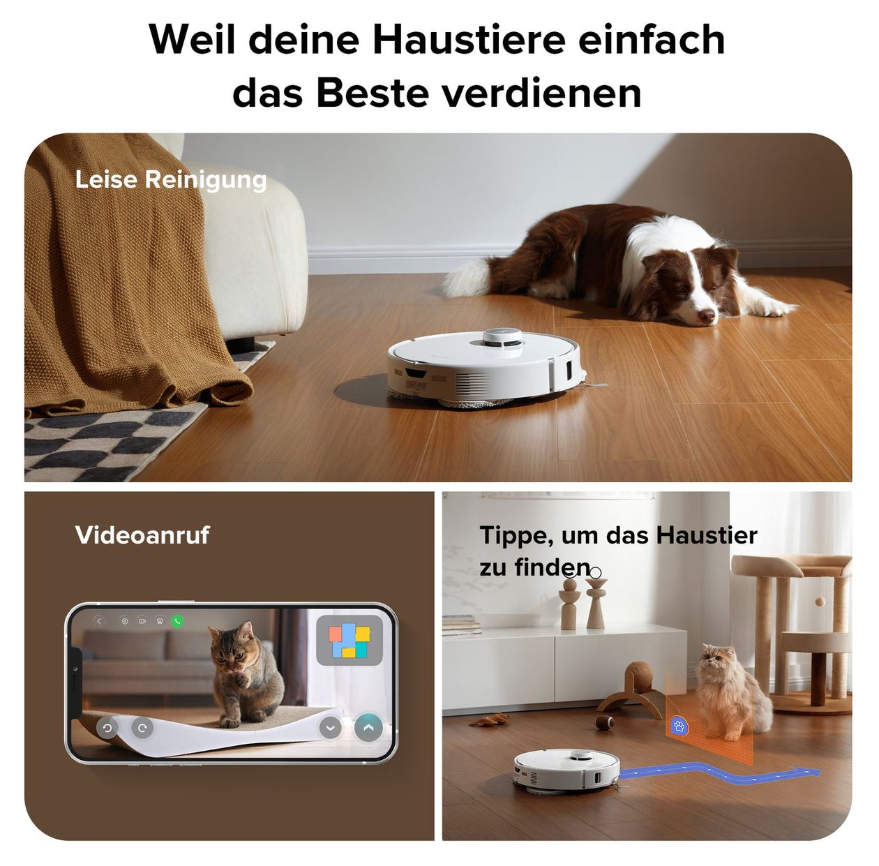 Qrevo Curv 5A1 Saugroboter nass/trocken 190 min Akku  (Schwarz, Weiß) 