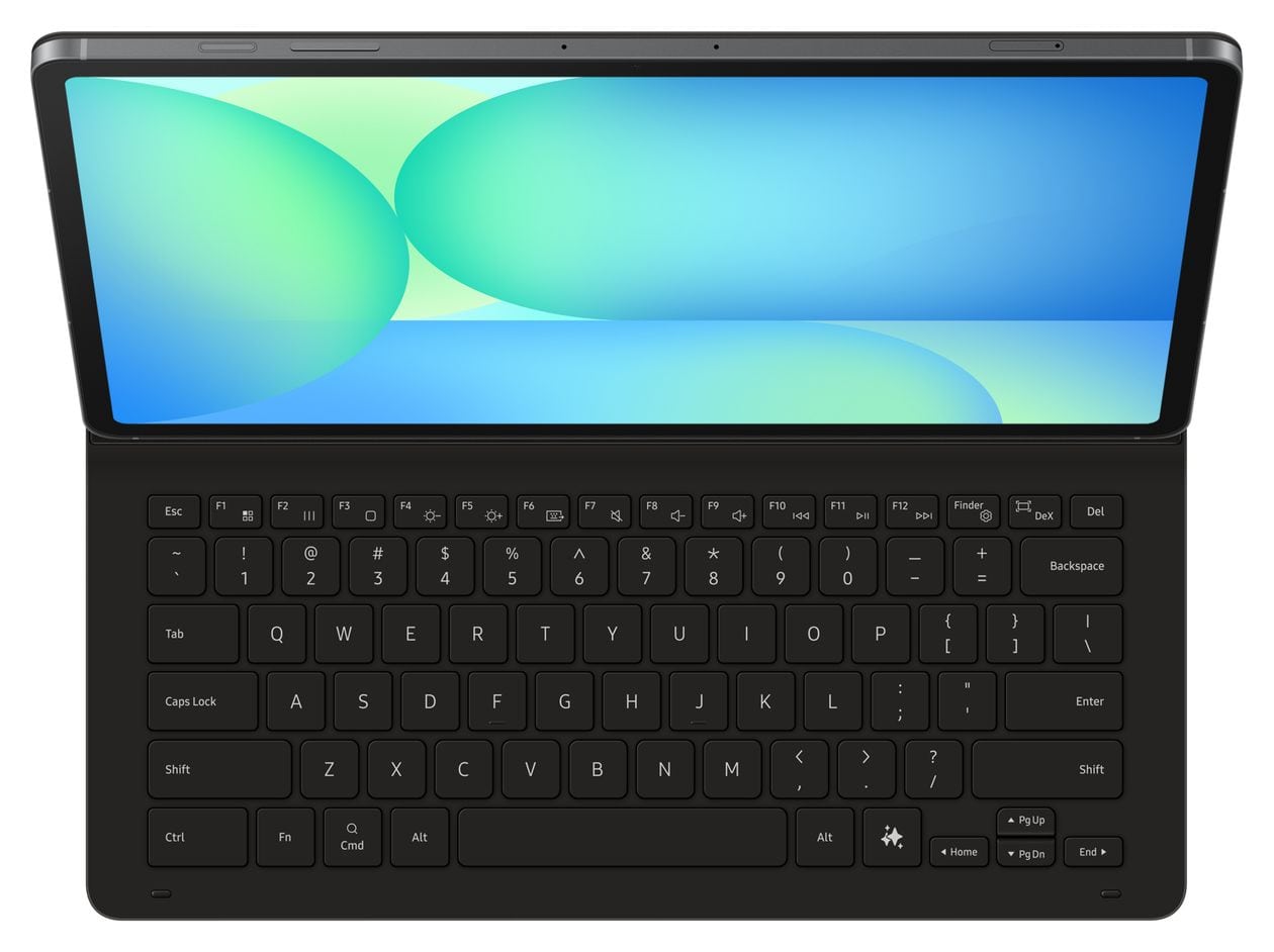 Book Cover Keyboard Slim für Samsung Galaxy Tab S10 FE+  (Schwarz) 