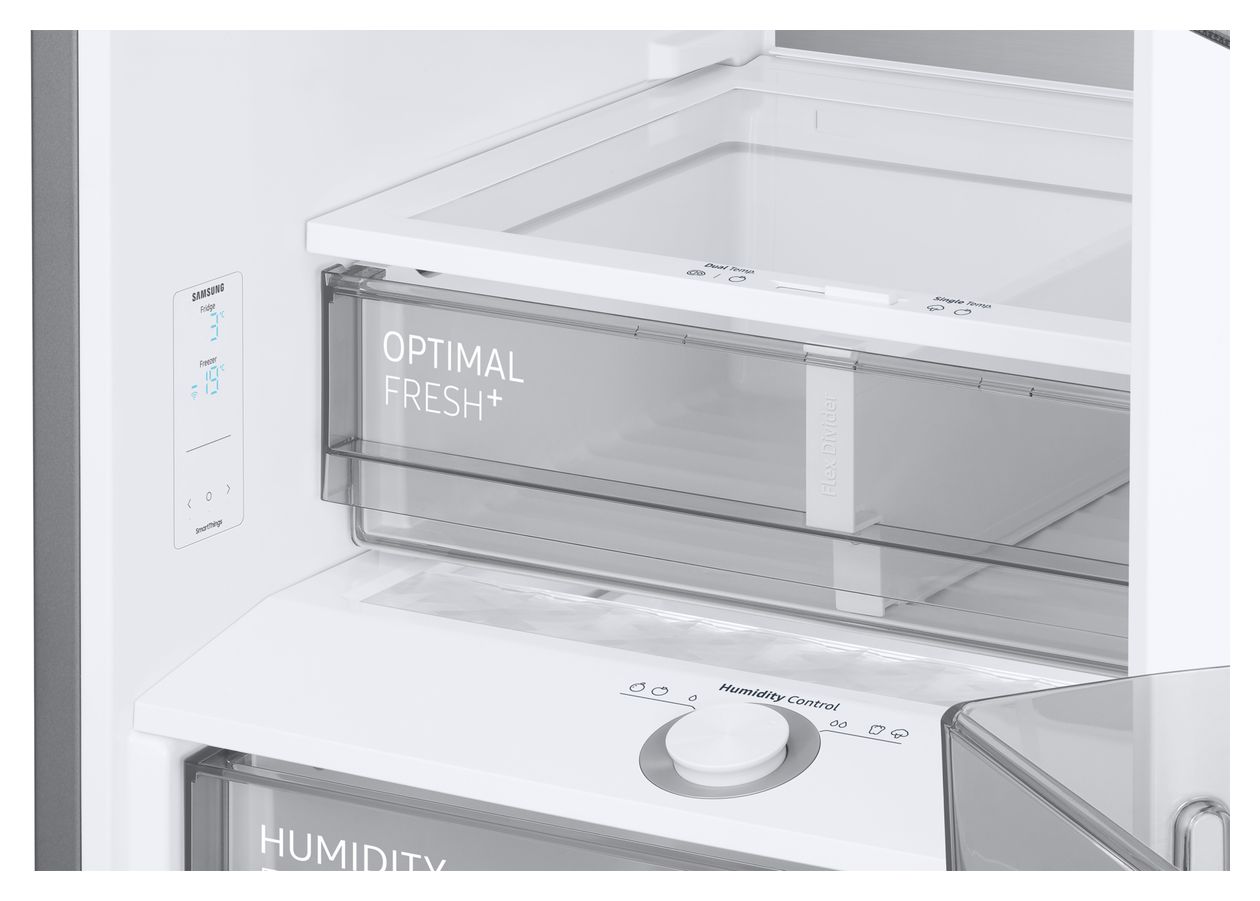 RB38C7B5AB1 276 l / 114 l Kühl-Gefrierkombi freistehend NoFrost 108 kWh Jahr  (Schwarz) 