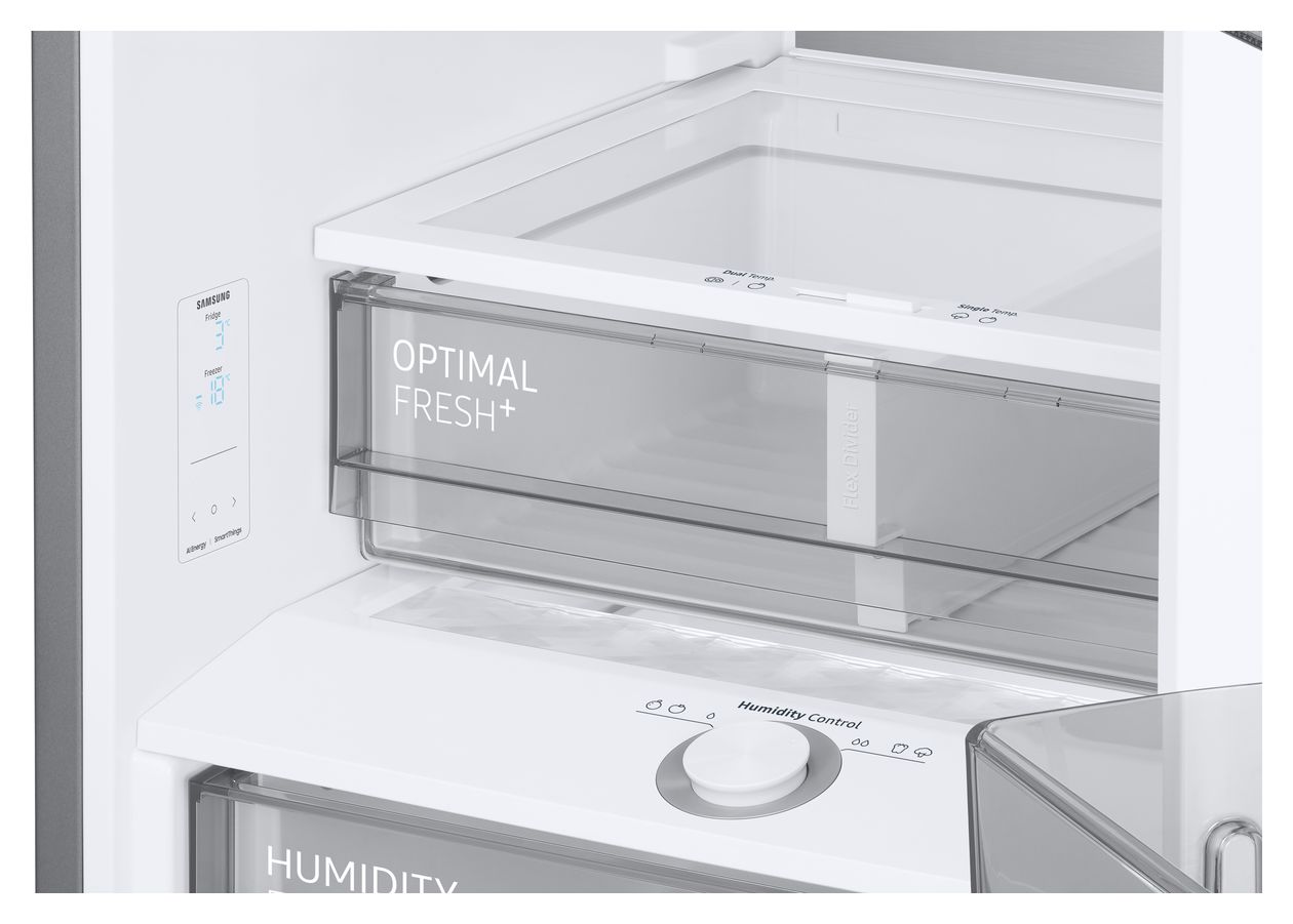 RL38C7B5BB1 273 l / 114 l Kühl-Gefrierkombi freistehend NoFrost 134 kWh Jahr  (Schwarz) 