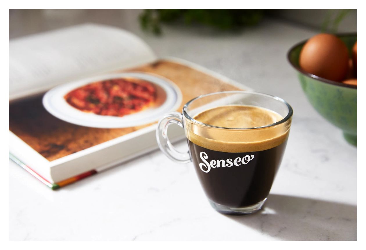 HD6592/84 Senseo Switch Kaffeepad, Gemahlener Kaffee Maschine  (Schwarz, Rot) 