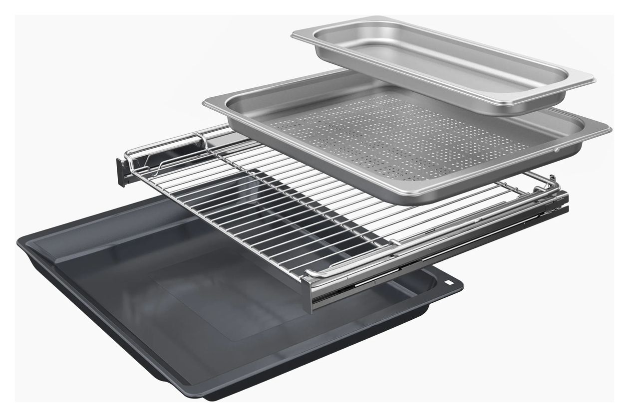 CS936GCM1 Einbaubackofen kompakt Dampfgaren AutoClean (Schwarz) 