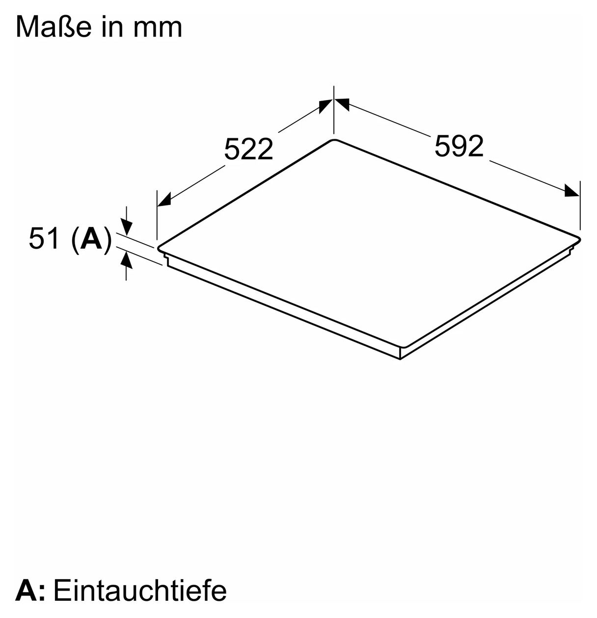 EQ51I6BMAT (HB237GBB3 + EH61ABFB5E) Backofen-Set groß AutoClean Ecoclean mit autarkem 60 cm Induktions Kochfeld 