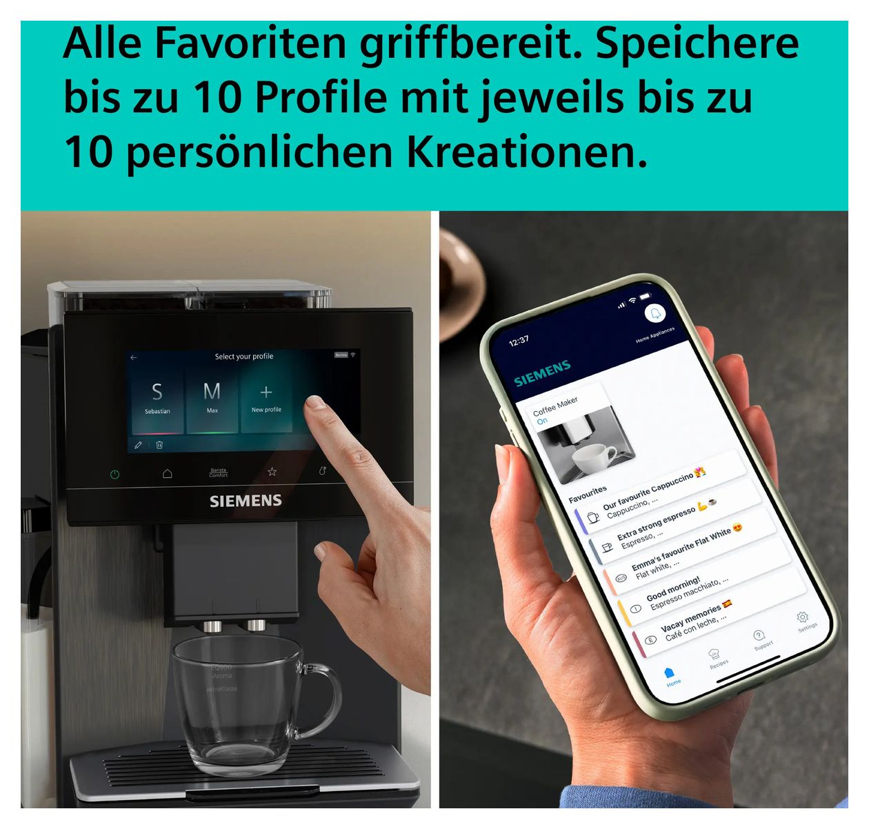 EQ900 TQ927EF5 iAroma Kaffeevollautomat 19 bar 2,3 l 280 g (Dark stainless steel) 