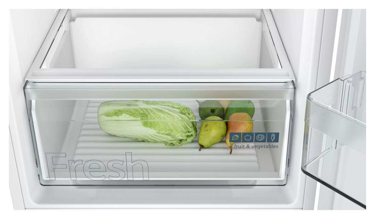iQ100 KI87VNSE0 Schlepptür 200 l / 70 l Einbau Kühl-/Gefrierkombination 216 kWh NoFrost 