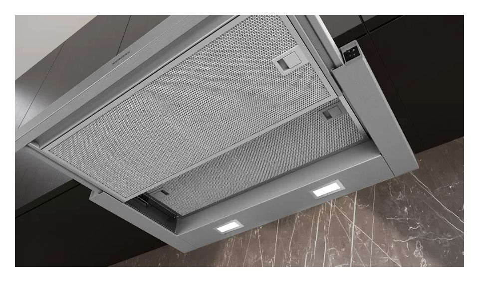 iQ100 LI63LB526 Abluft/Umluft Dunstabzugshaube/Esse Einbau 60 cm (Silber) 