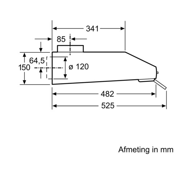 iQ100 LU63LCC20 Abluft/Umluft Dunstabzugshaube/Esse Unterbau 60 cm (Weiß) 