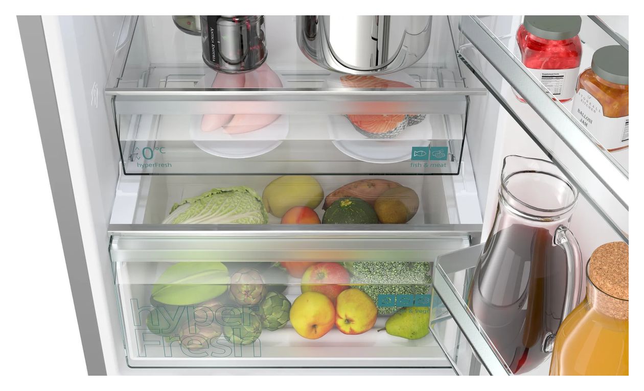 iQ300 KG36N2LCF 218 l / 103 l Kühl-Gefrierkombi freistehend NoFrost 159 kWh Jahr  (Edelstahl) 