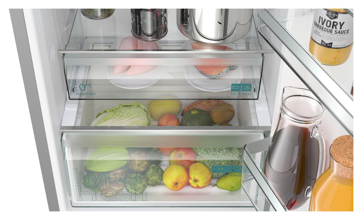 iQ300 KG39N2IBF 260 l / 103 l Kühl-Gefrierkombi freistehend 129 kWh Jahr  (Edelstahl) 