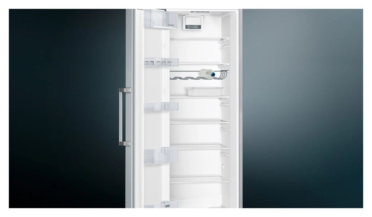 iQ300 KS36VGIDP 346 l / 346 l Kühlschrank freistehend EEK: D 93 kWh Jahr  (Edelstahl) 