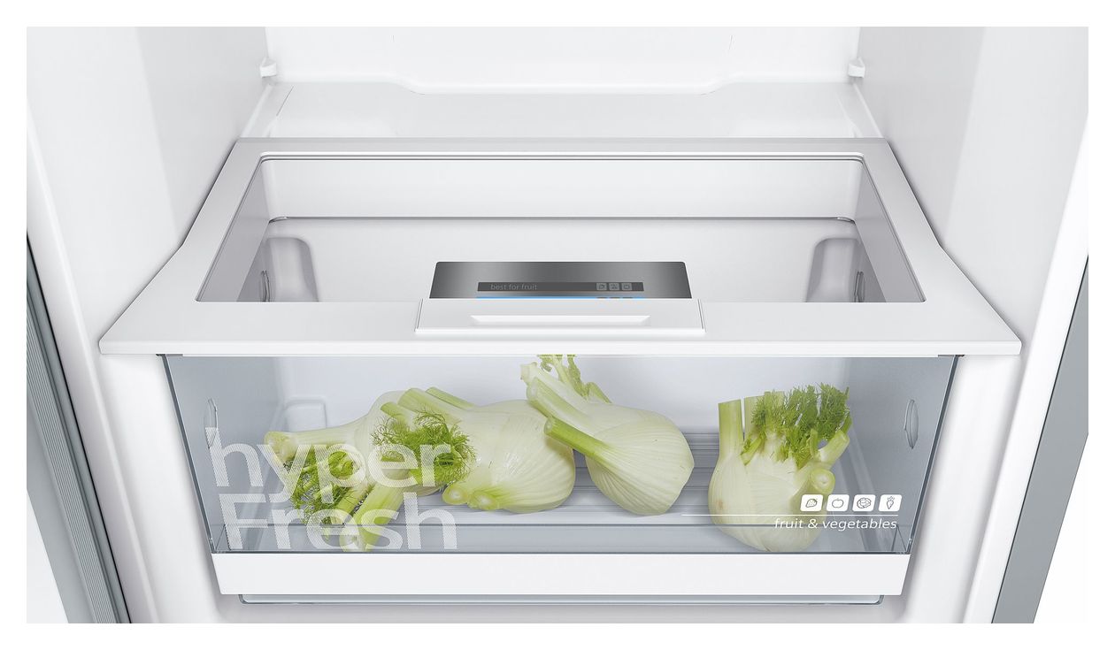 iQ300 KS36VVIEP 346 l / 346 l Kühlschrank freistehend EEK: E 116 kWh Jahr  (Edelstahl) 