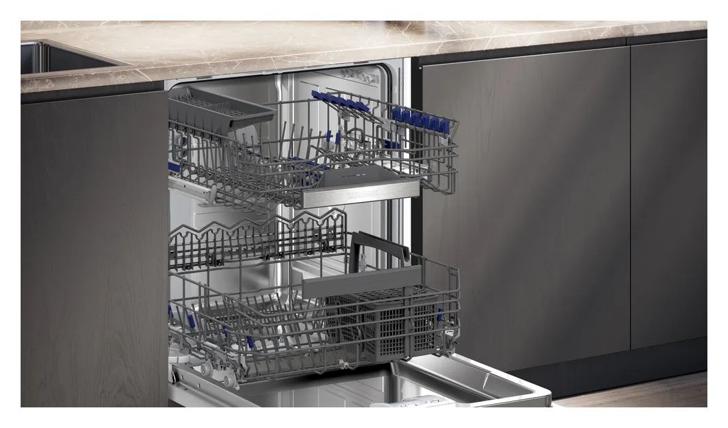 iQ300 SN53HS03BD 60 cm Geschirrspüler teilintegriert (ohne Front) Sehr leise 13 Maßgedecke aquaStop Funktion 