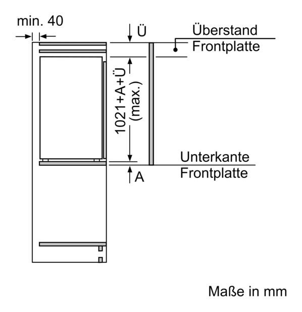 iQ500 KI31RADD1 Einbaukühlschrank EEK: D 77 kWh Jahr 