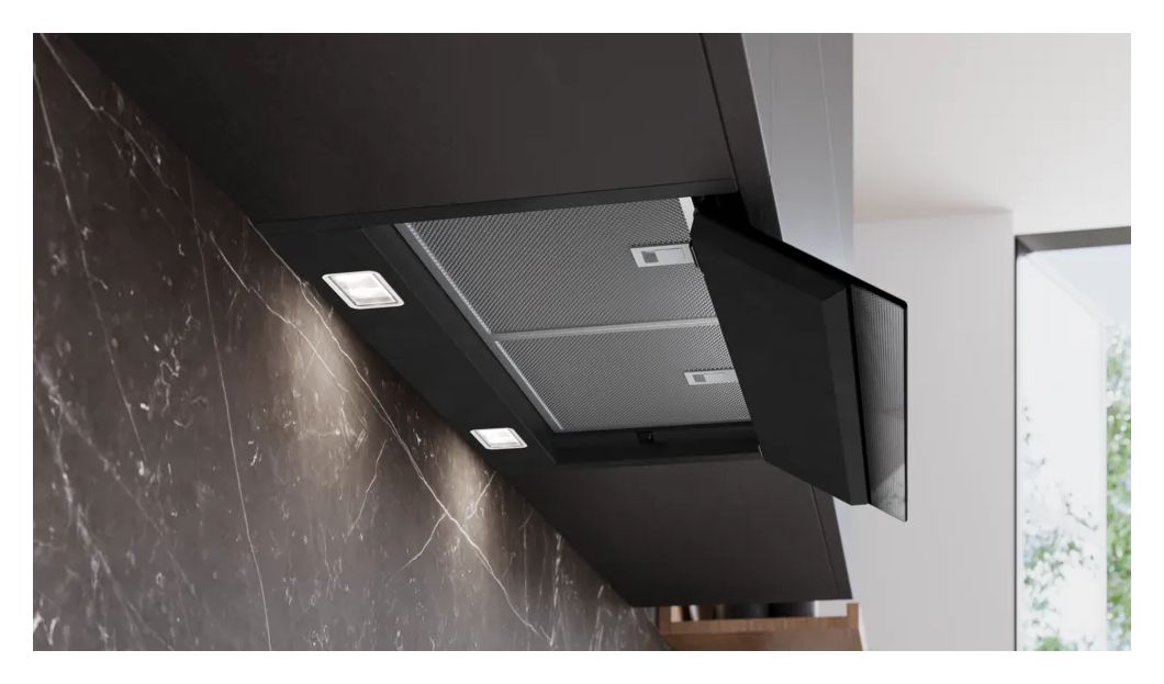 iQ500 LJ97BDP60 Abluft/Umluft Dunstabzugshaube/Esse Einbau 90 cm (Schwarz) 