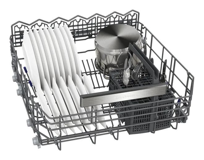 iQ500 SN55ES00BD 60 cm Geschirrspüler teilintegriert (ohne Front) Sehr leise 13 Maßgedecke aquaStop Funktion Wärmetauscher 