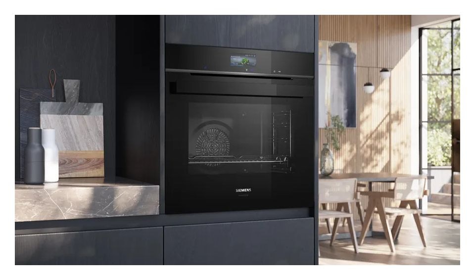 iQ700 HB976GMB1 Einbaubackofen groß AutoClean (Edelstahl, Schwarz) 