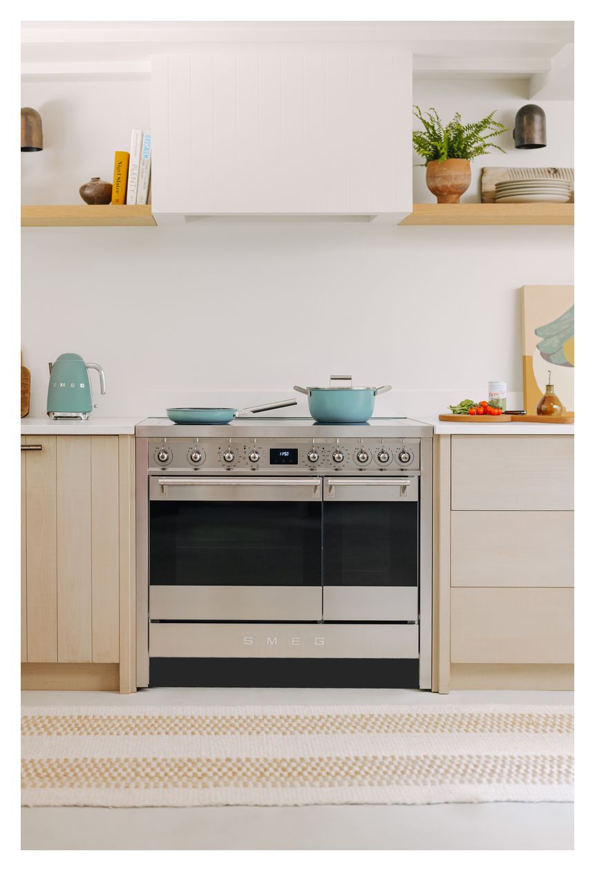CSF2412EGM Schmortopf 50s Style 24 cm Keramik beschichtet für alle Herdplatten und Backöfen bis 250° mit Glas-Deckel   (Grün) 