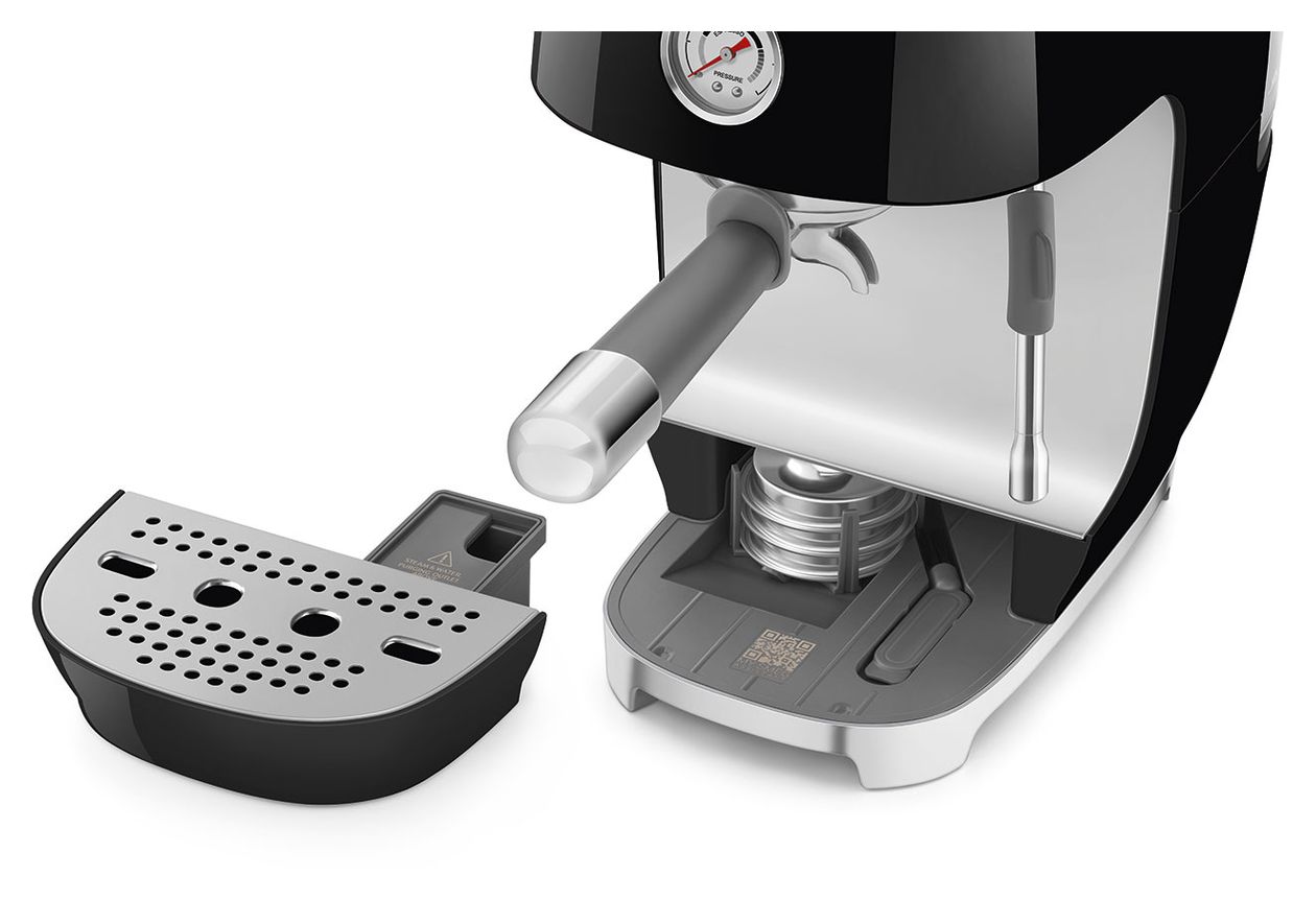 ECF03BLEU Siebträger Kaffeemaschine 15 bar 1480 W  (Schwarz) 