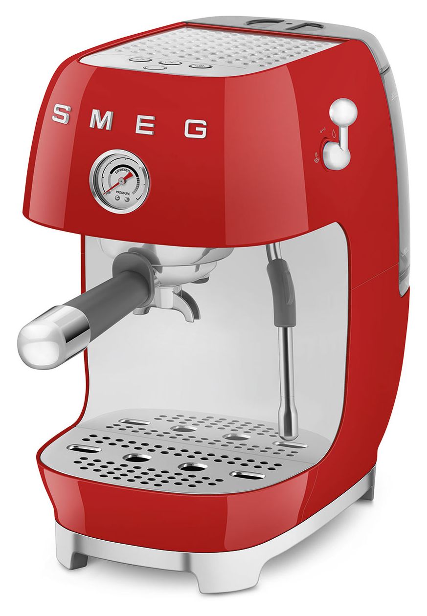 ECF03RDEU Siebträger Kaffeemaschine 15 bar 1480 W  (Rot) 