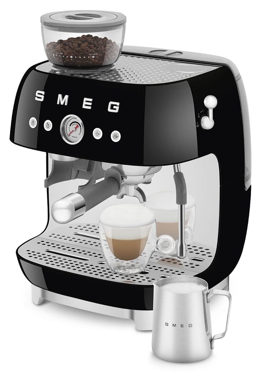 EGF03BLEU Siebträger Kaffeemaschine 15 bar 1650 W  (Schwarz) 