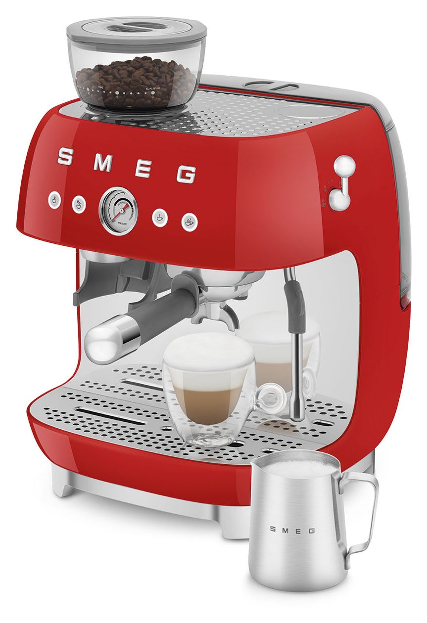 EGF03RDEU Siebträger Kaffeemaschine 15 bar 1650 W  (Rot) 