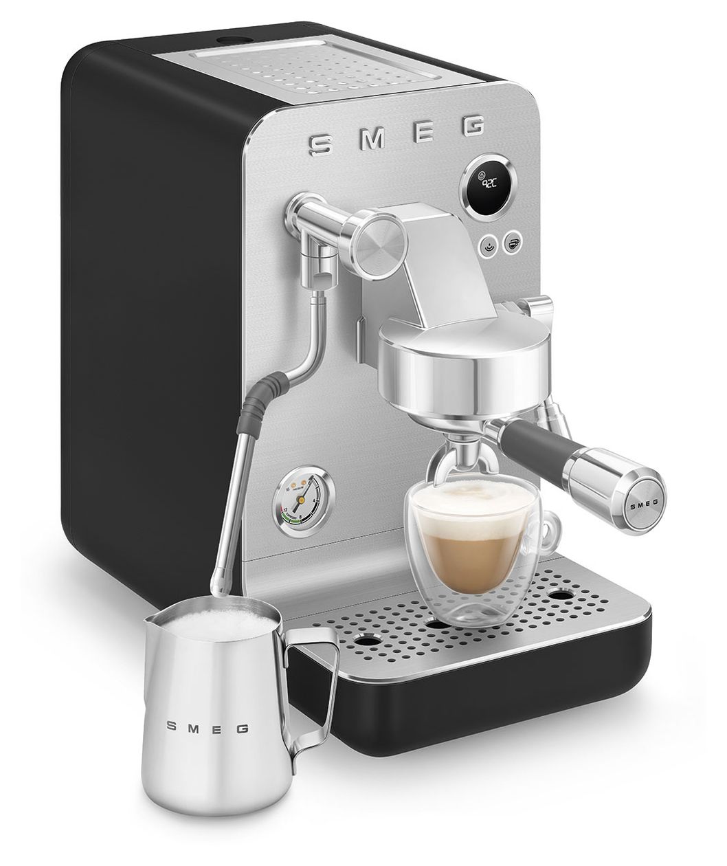 EMC02BLMEU Kaffeevollautomat 15 bar 1,7 l  (Schwarz) 