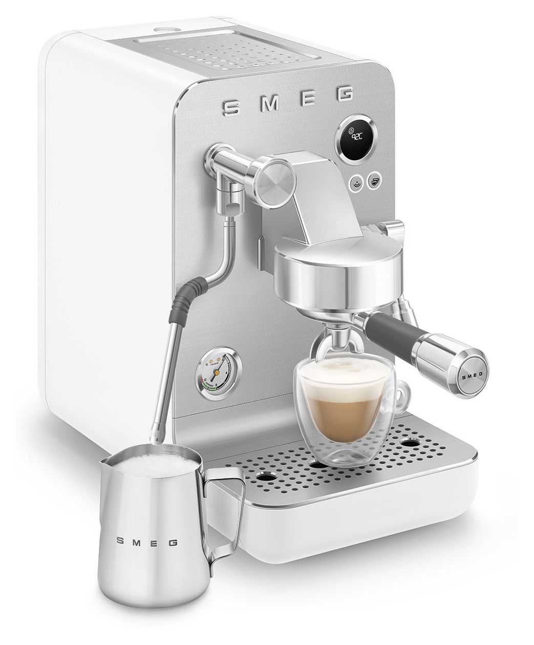 EMC02WHMEU Kaffeevollautomat 15 bar 1,7 l  (Weiß) 