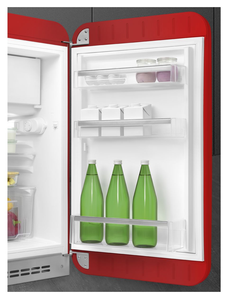 FAB10RRD6 122 l / 105 l Kühlschrank freistehend EEK: D 115 kWh Jahr  (Rot) 