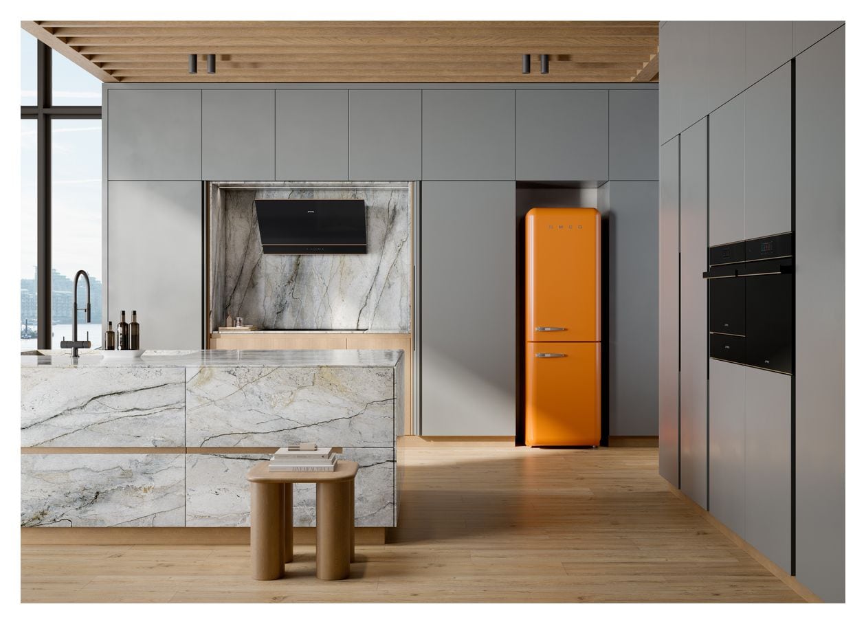 FAB32LOR6 234 l / 97 l Kühl-Gefrierkombi freistehend NoFrost 158 kWh Jahr  (Orange) 