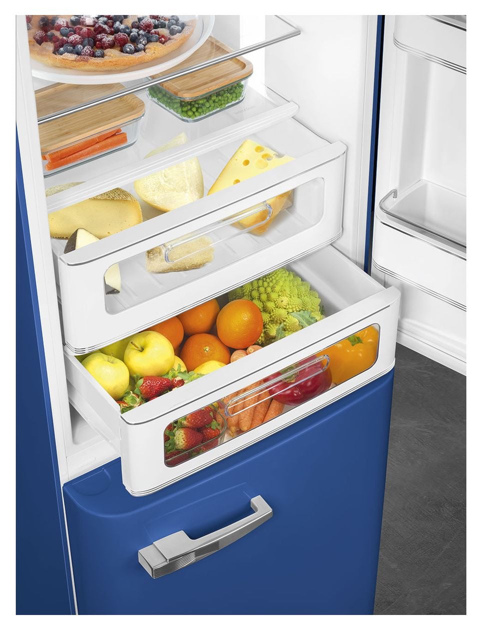 FAB32RBE6 234 l / 97 l Kühl-Gefrierkombi freistehend NoFrost 158 kWh Jahr  (Blau) 