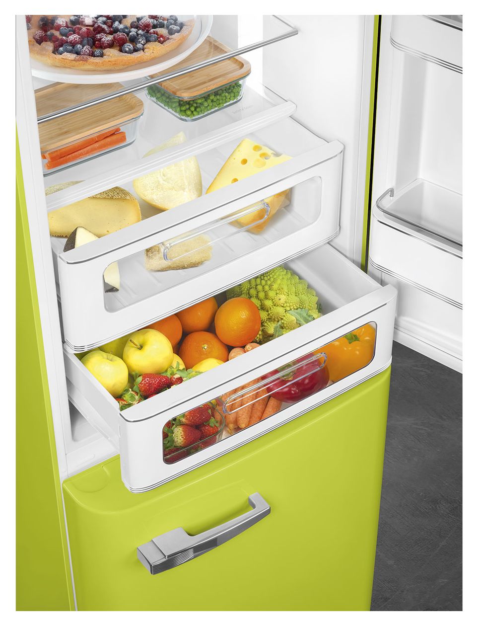 FAB32RLI6 234 l / 97 l Kühl-Gefrierkombi freistehend NoFrost 158 kWh Jahr  (Grün) 