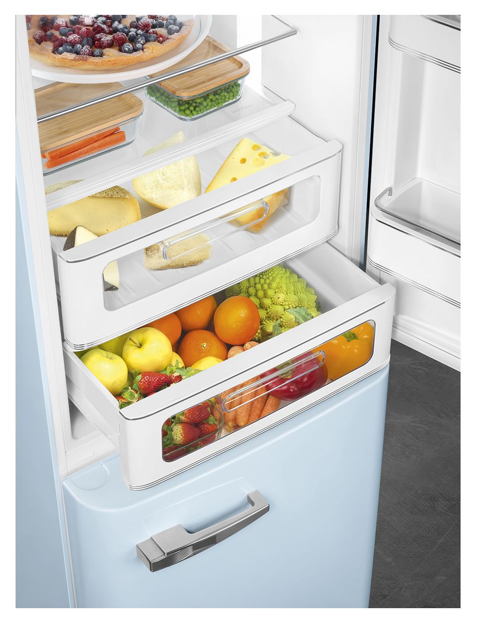 FAB32RPB6 234 l / 97 l Kühl-Gefrierkombi freistehend NoFrost 158 kWh Jahr  (Blau) 