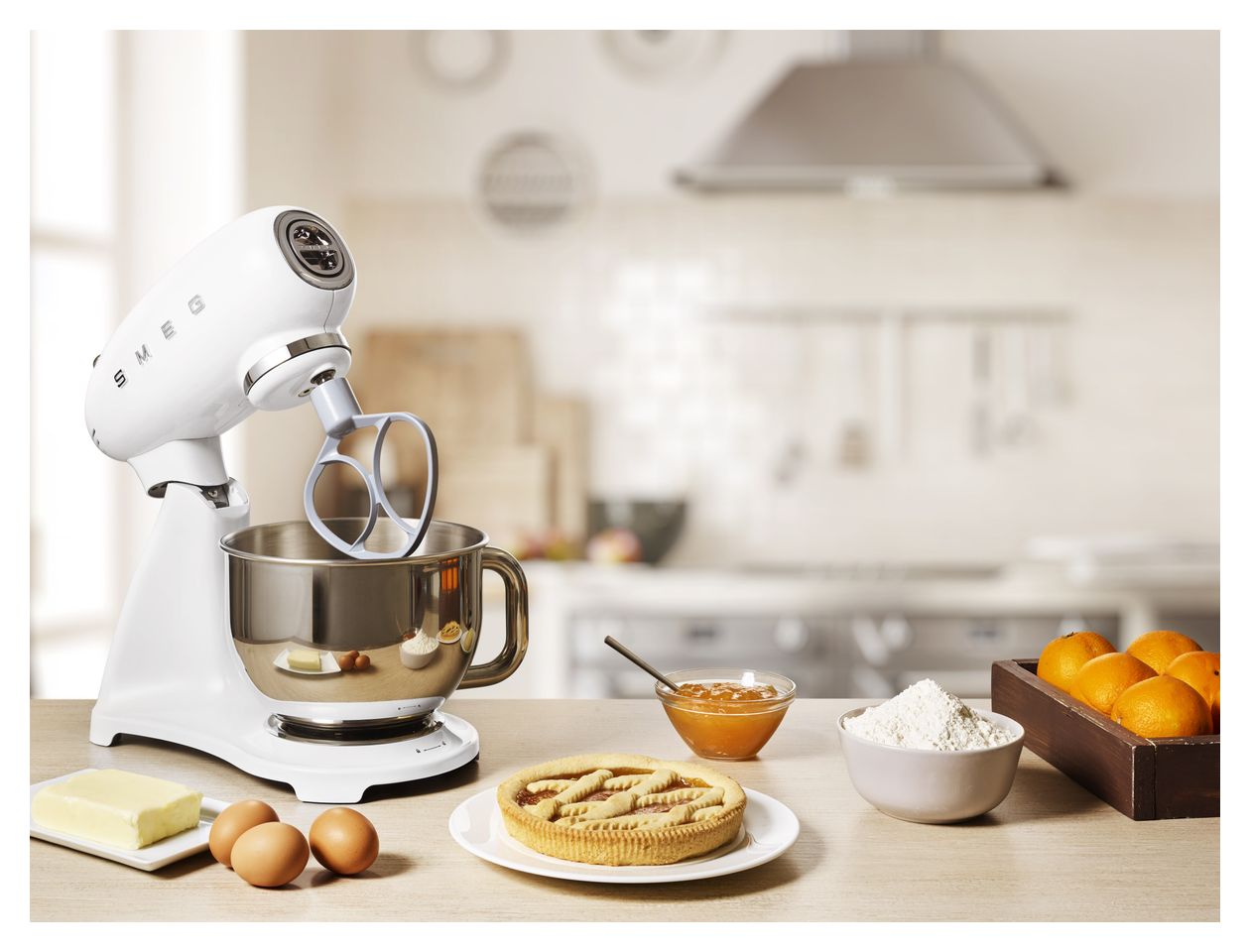 SMF03WHEU 800 W Küchenmaschine 4,8 l  (Weiß) 