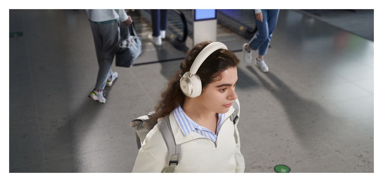 Space One Pro Ohraufliegender Bluetooth Kopfhörer kabellos  (Weiß) 