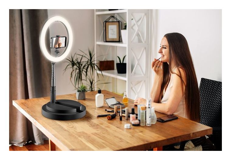 Selfie Ring Compact 70 mm Universal  (Schwarz) 