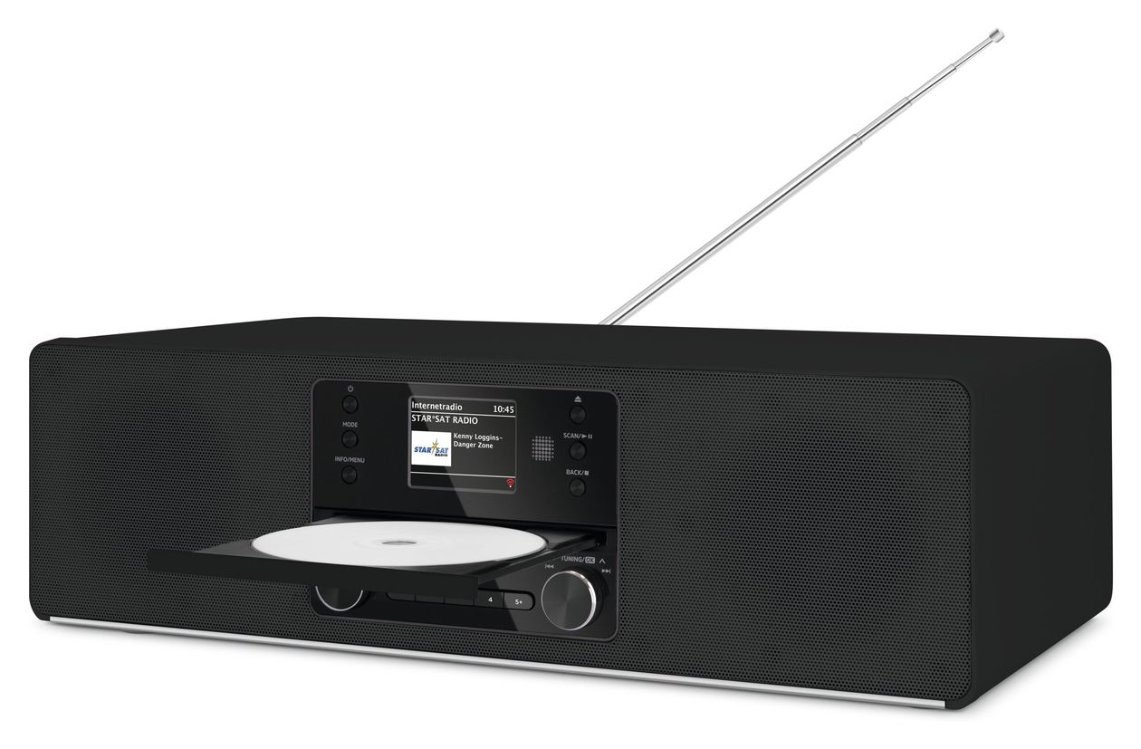 Digitradio 380CD IR Bluetooth DAB+, FM Radio Internet  (Schwarz) 